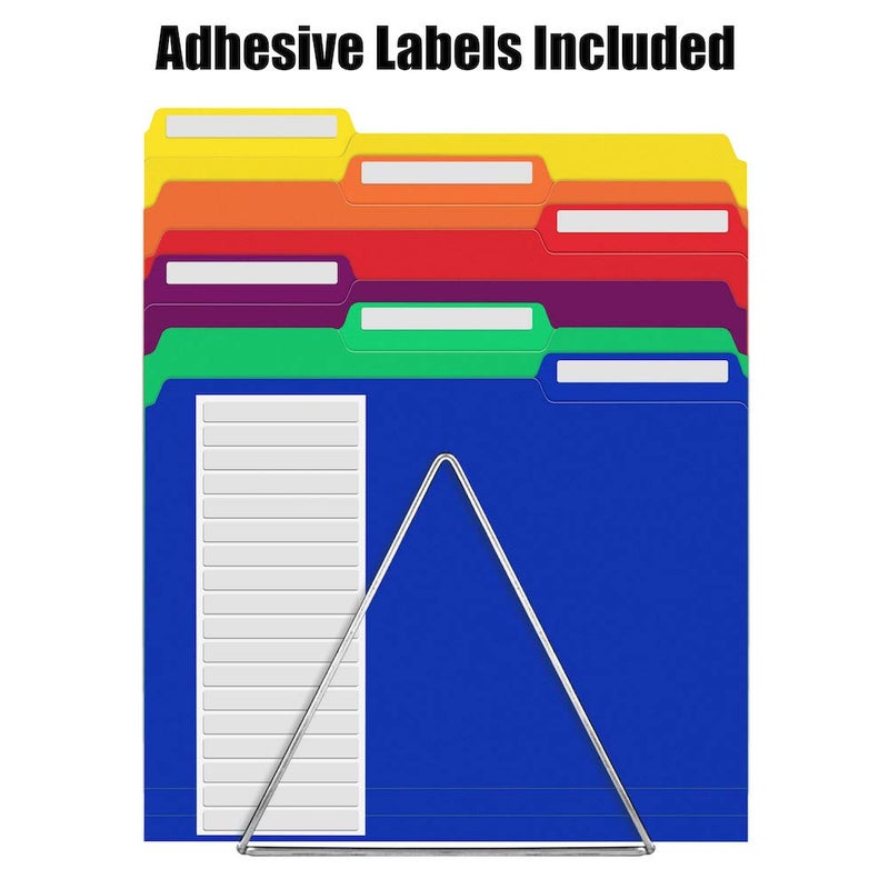 Sooez 36 Pack Plastic File Folders Colored with Sticky Labels, Sooez Heavy Duty Letter Size Colored File Folders with Erasable 1/3-Cut Tab, Stronger Than Manila File Folder, Perfect for File Organization - Image 3
